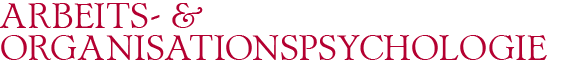 Arbeits- und Organisationspsychologie